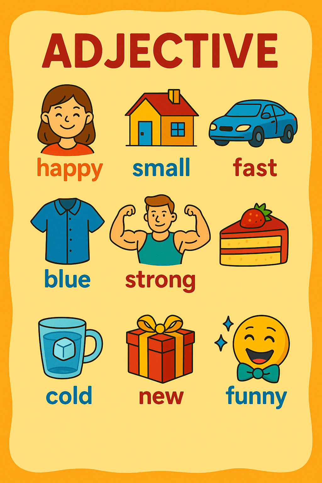 ingilizcede en çok kullanılan a1-a2 sıfatları (adjectıves) - SPEAXON Blog Görseli