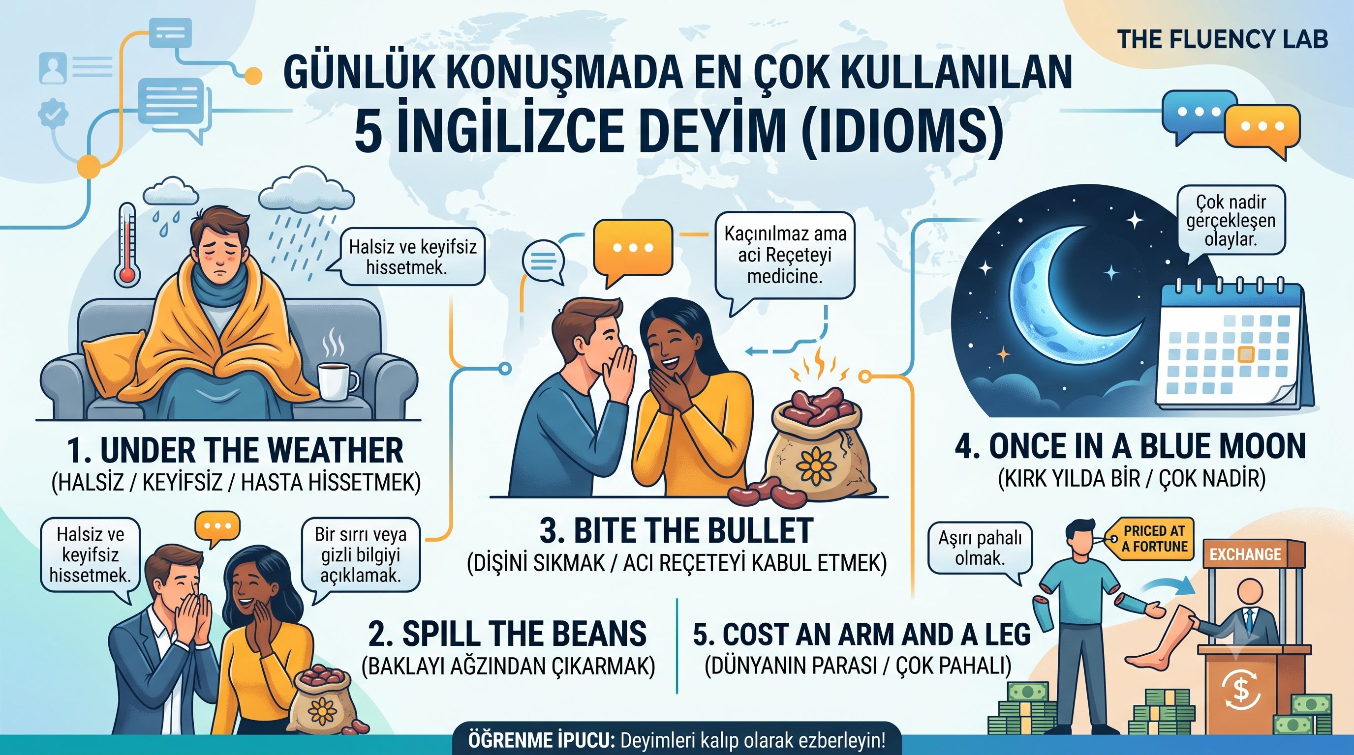 Günlük Konuşmada En Çok Kullanılan 5 İngilizce Deyim (Idioms)