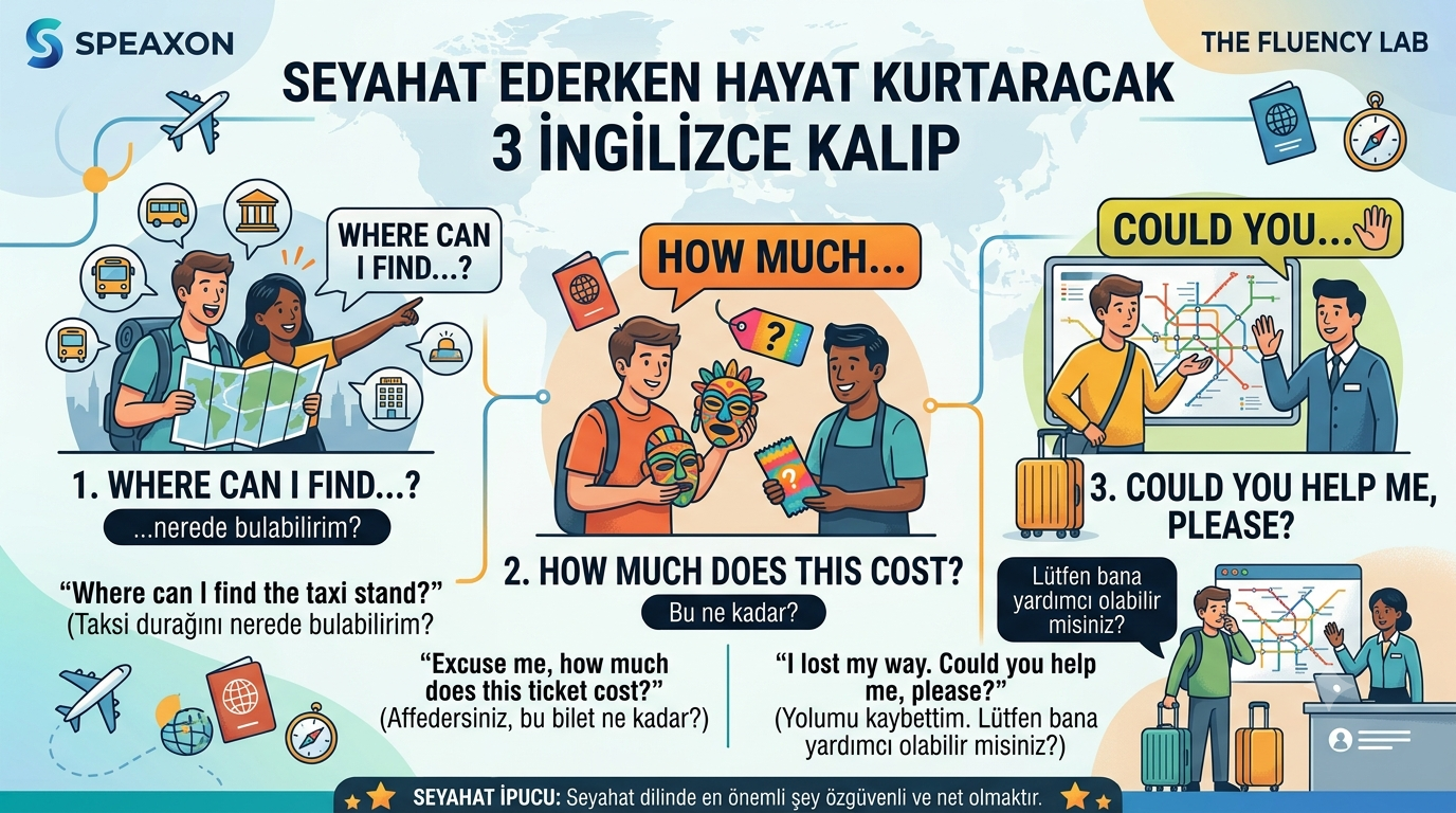 Seyahat Ederken Hayat Kurtaracak 3 İngilizce Kalıp